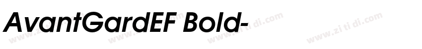 AvantGardEF Bold字体转换